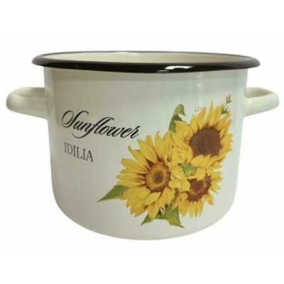 Smaltovaný hrniec slnečnice 7,0 l Obrázok pre Smaltovaný hrniec slnečnice 7,0 l