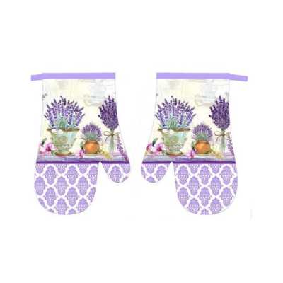 Obrázok pre Kuchynské rukavice sada 2ks levanduľa