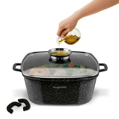 Obrázok pre Hrniec keramický štvorcový KönigHoffer KINGSTONE 24CM/4,9L