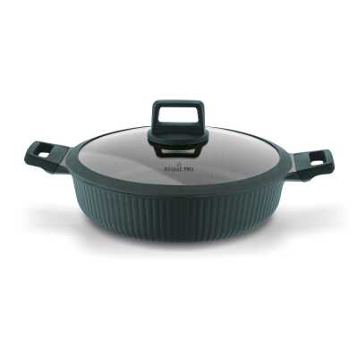 Obrázok pre Panvica granitová na indukciu ERIDAN 28 cm s 2 úchytmi a pokrievkou