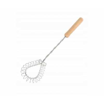 Obrázok pre Šľahač na vajcia 30 cm – Nerez s drevenou rukoväťou
