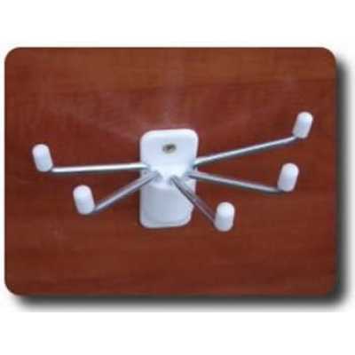 Obrázok pre VESIAK NA STENU 5 HACIKOV BIELY