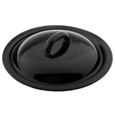 Obrázok pre POKRIEVKA SMALT CIERNA RO12CM