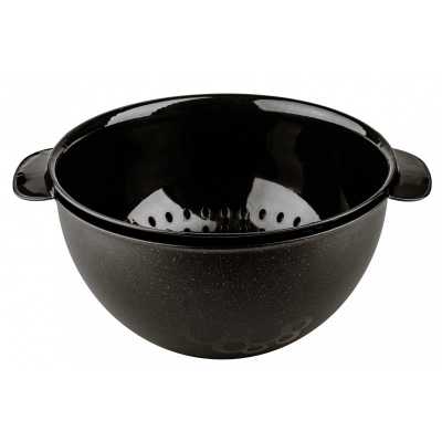 Obrázok pre Praktický cedník s miskou 3l - sada čiernej misky + čierneho cedníka