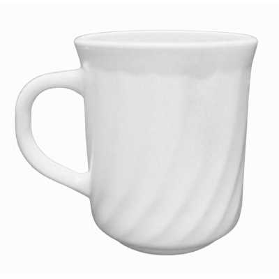 Obrázok pre Sklenený hrnček Eva 250 ml biela