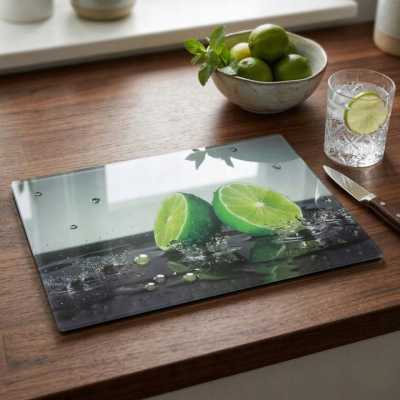 Obrázok pre Sklenená krájacia doska 25 x 35 cm – magnólia