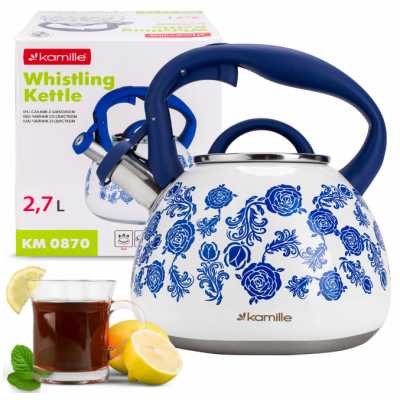 Obrázok pre Čajník smaltovaný čierny 2,7l Classic