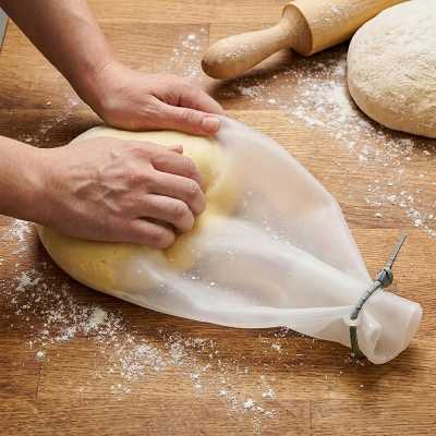Obrázok pre Silikónové vrece / vrecúško na miesenie cesta 30,5 x 21 cm 1,5L