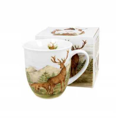 Porcelánový hrnček Svet zvierat - Jeleň 400 ml Obrázok pre Porcelánový hrnček Svet zvierat - Jeleň 400 ml