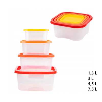 Obrázok pre Dózy plastové sada 4 ks