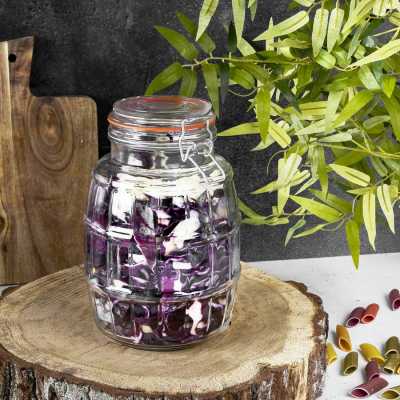 Obrázok pre Sklenená dóza so sponou 2,2L